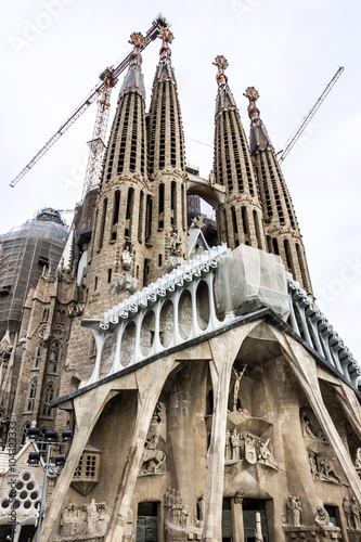 Barcelona, Spain. Sagrada Familia Church, Gaudi