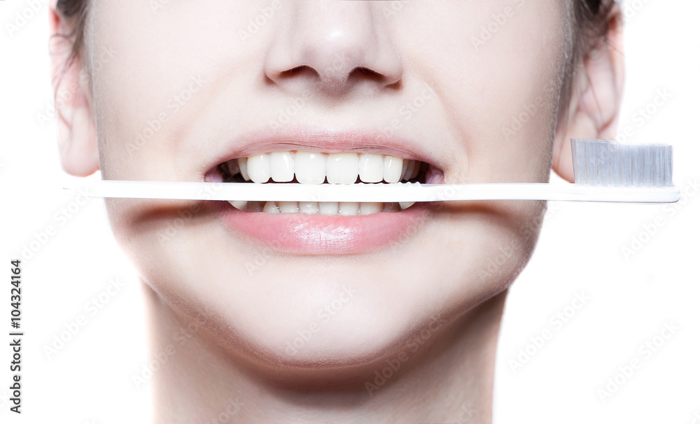 Beautiful woman with toothbrush. Dental care Beautiful woman with toothbrush. Dental care
