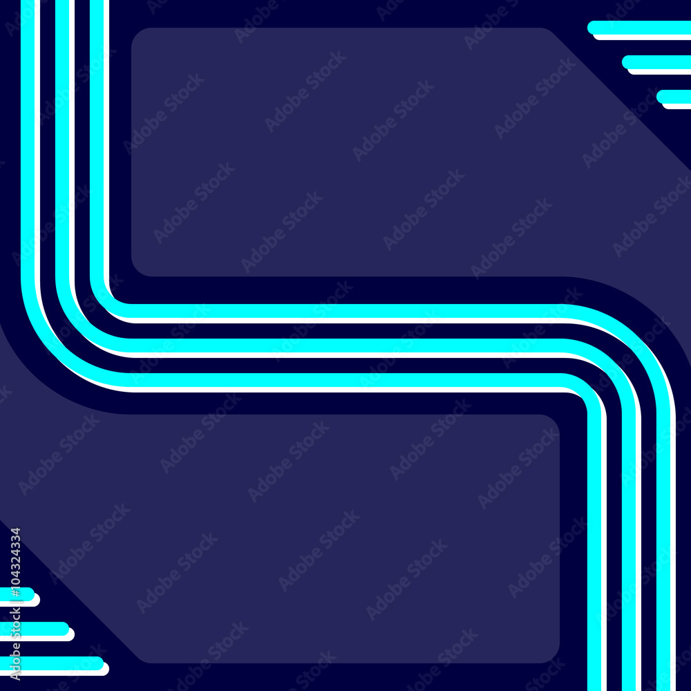 Blue lines on dark background label Blue lines on dark background label