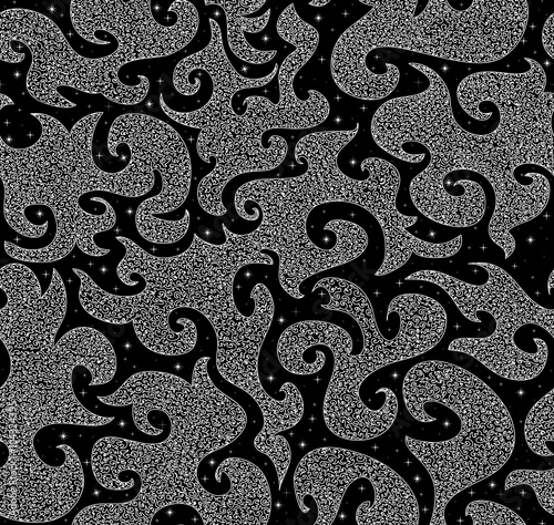 Beautiful starry vector seamless pattern. You can use any color of background