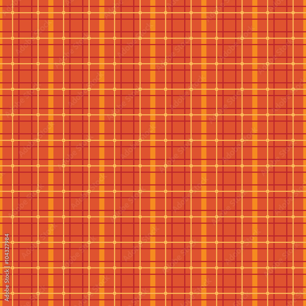 Seamless plaid or tartan pattern in orange and red. For scrap-booking, greeting cards, gift wrap, wallpapers, textiles, surface textures. Seamless plaid or tartan pattern in orange and red. For scrap-booking, greeting cards, gift wrap, wallpapers, textiles, surface textures.