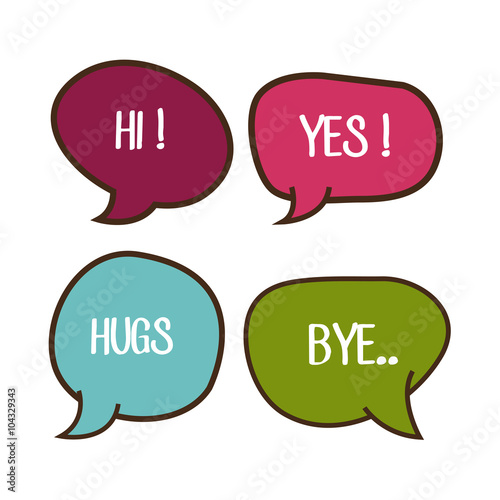 text balloon design 