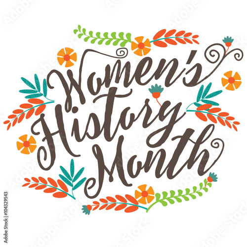 
Women's history month design. EPS 10 vector