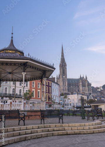 Promenade in the town of Cobh in County Cork, Ireland. 