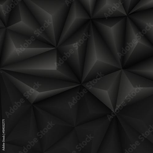 Abstract geometrical black background. Vector Illustration