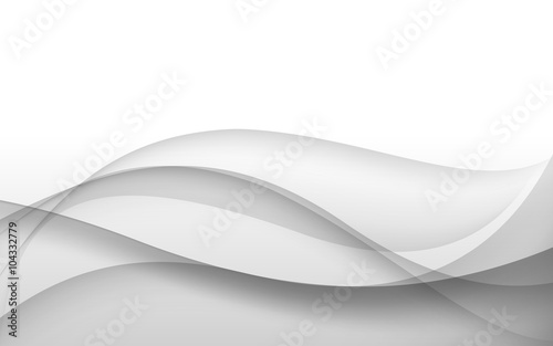 Abstract gray background with wave. Vector illustration