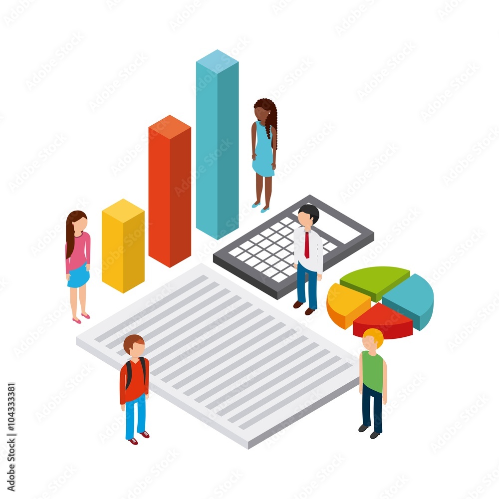 isometric businesspeople design isometric businesspeople design