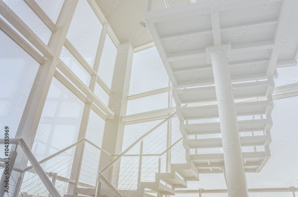 Staircase surrounded by windows Staircase surrounded by windows