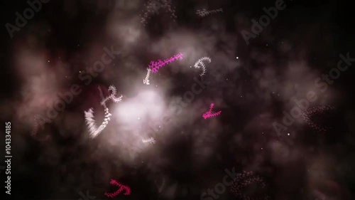 The destructive effects of free radicals (computer visualization)