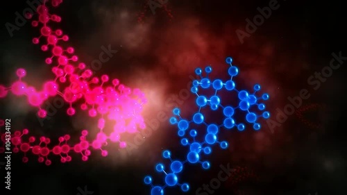 Antioxidants neutralize free radicals (computer visualization)