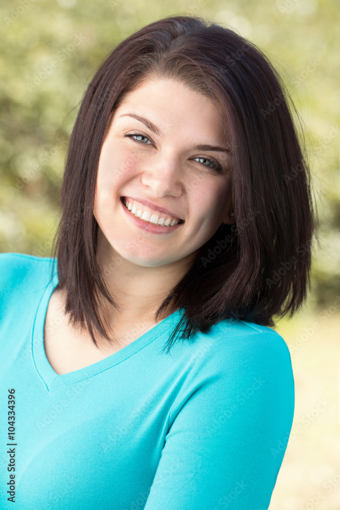 Beautiful Young Woman Smiling