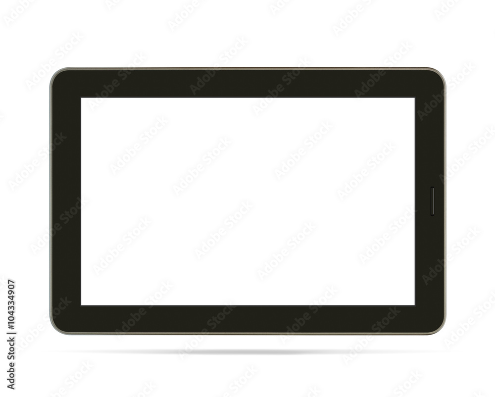 Black tablet with blank screen Black tablet with blank screen