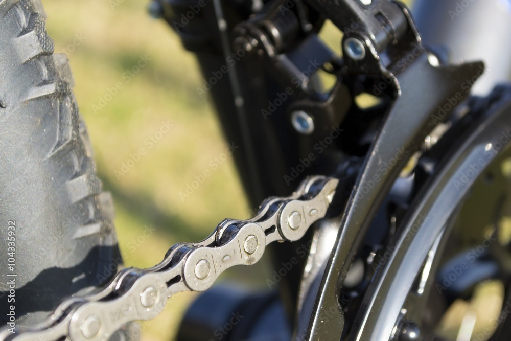 Obraz premium Sprocket for shifting gear on bicycle