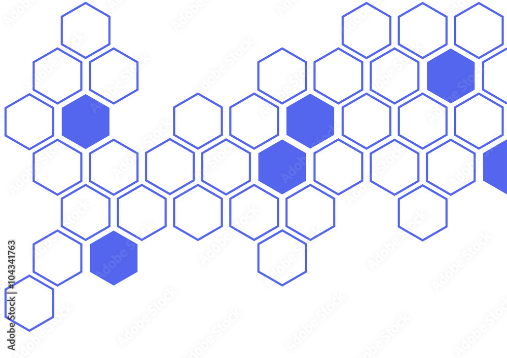 hexagon background pattern - obrazy, fototapety, plakaty 