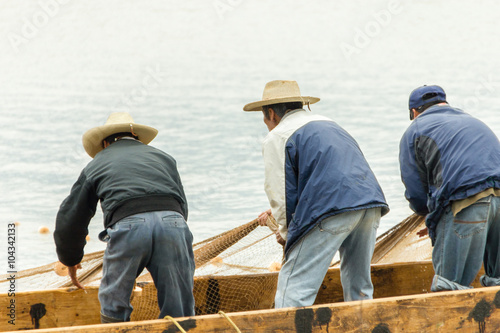 Fishermen on Lake Patzcuaro  Mexico