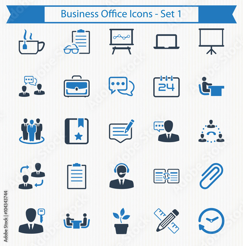 Business Office Icons - Set 1