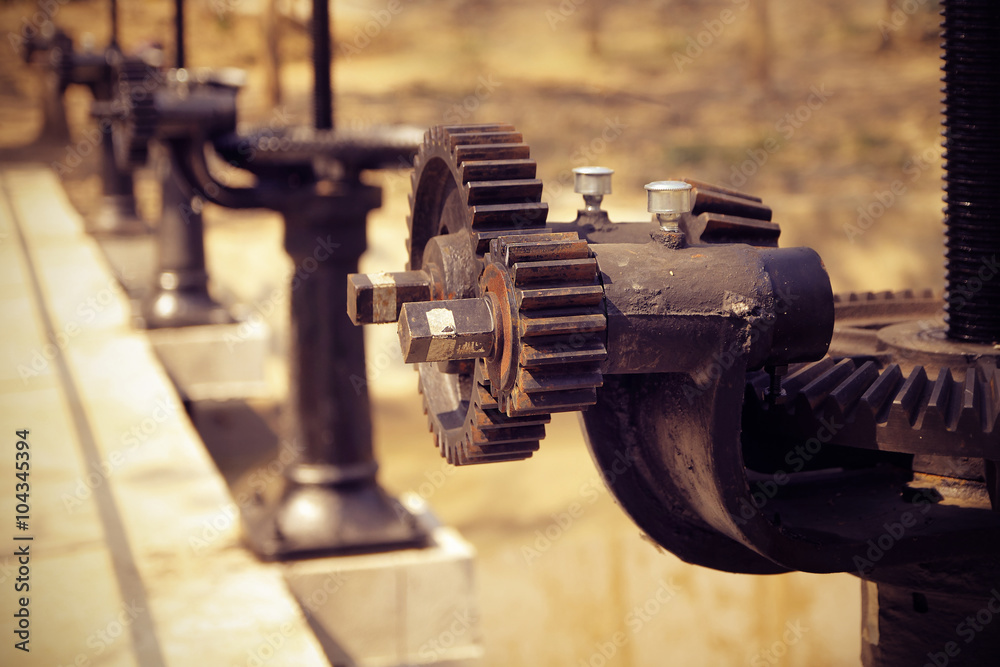 Irrigation Canal and Floodgate valve with color Effect Irrigation Canal and Floodgate valve with color Effect