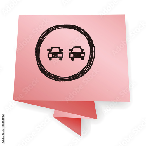no overtaking doodle