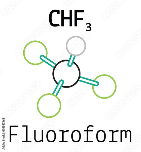 CHF3 fluoroform molecule photo