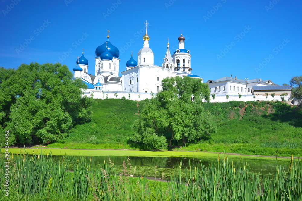 Orthodoxy monastery at Bogolyubovo in summer day. Russia