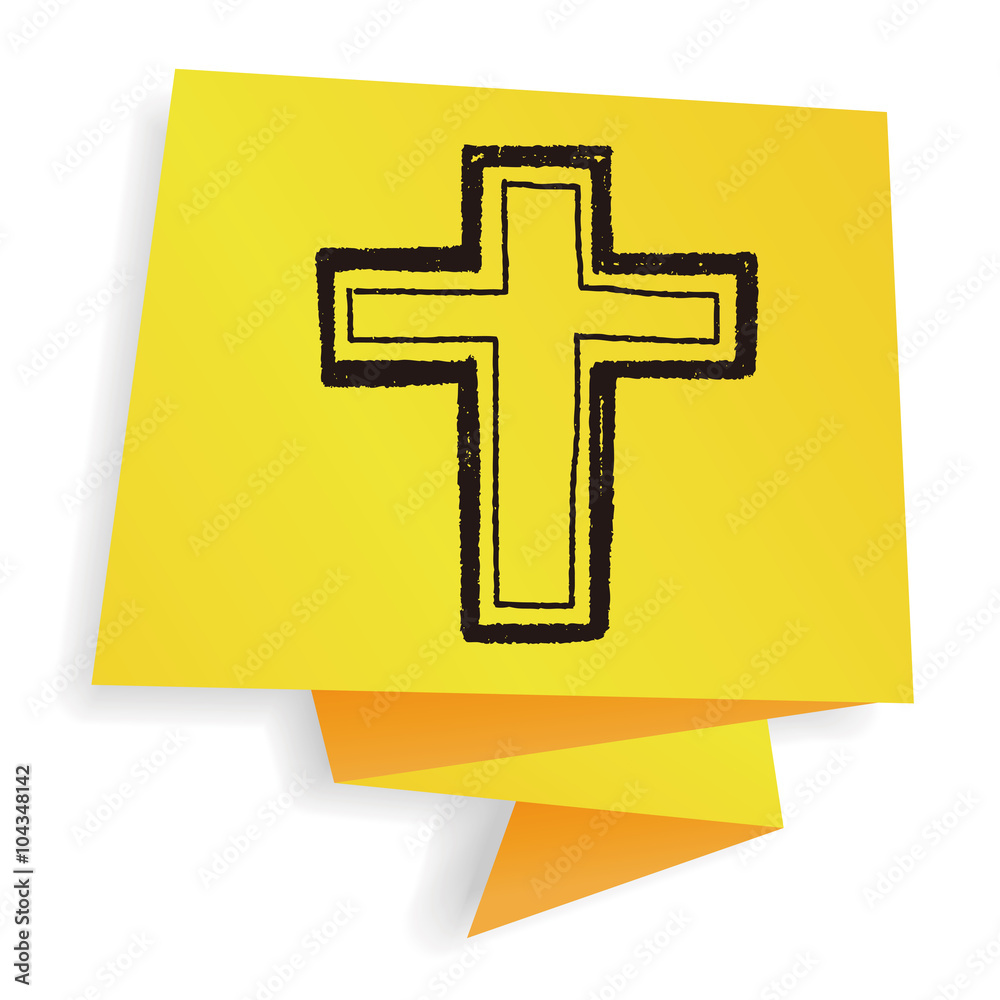 Fototapeta premium cross doodle
