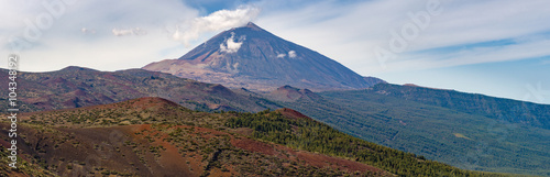 Panoramic view of El Teide and Parque Nacional, Tenerife