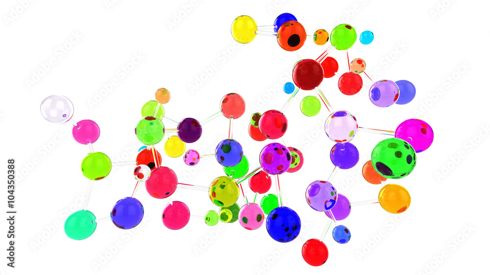 Colored data globes Colored data globes