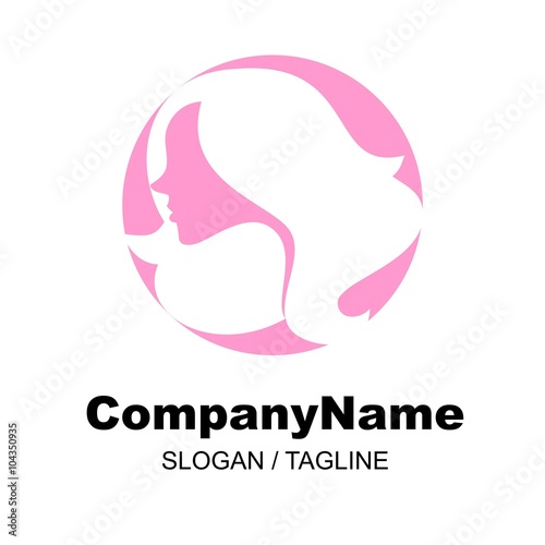 hair salon & barbershop logo icon Vector