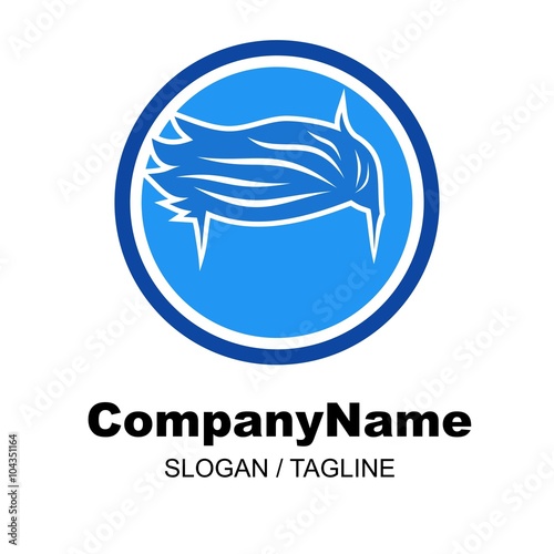 hair salon & barbershop logo icon Vector