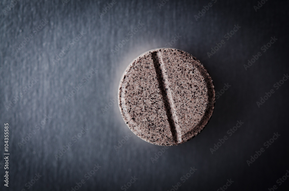 Fototapeta premium close up of one pill
