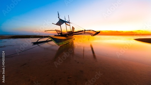 sunset  tropical sea