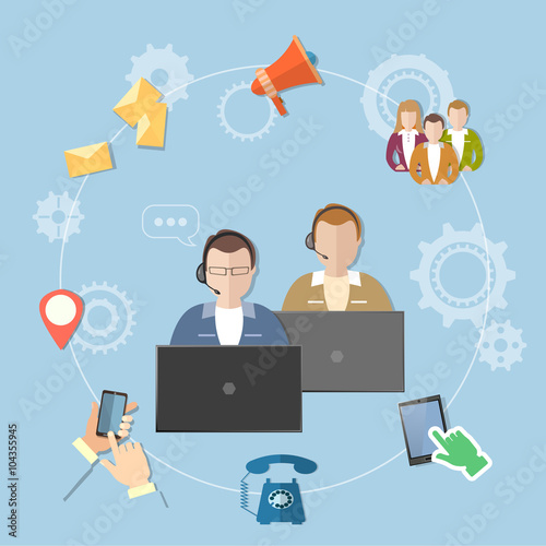 Call center technical support helpline operator