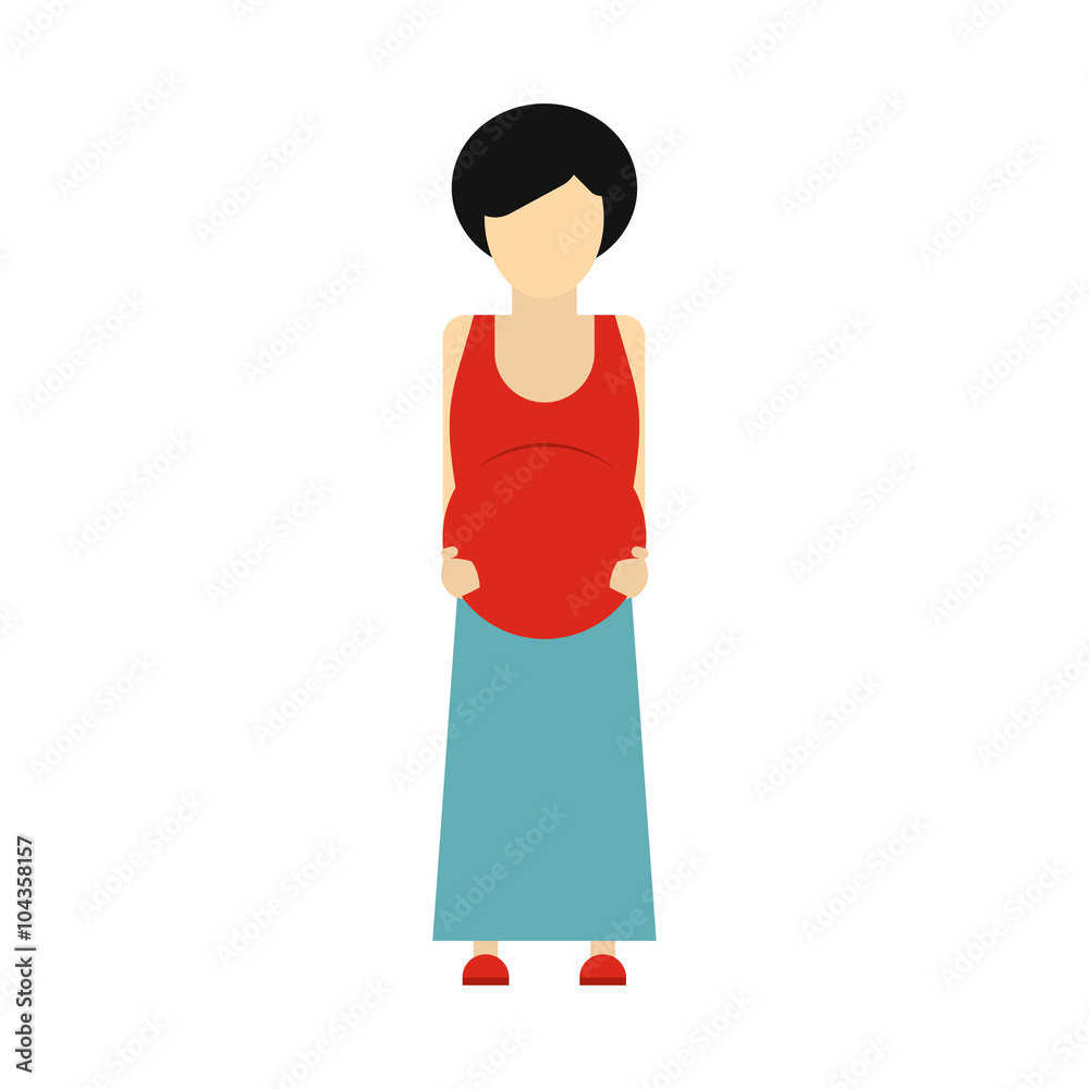 Fototapeta premium Pregnant woman icon