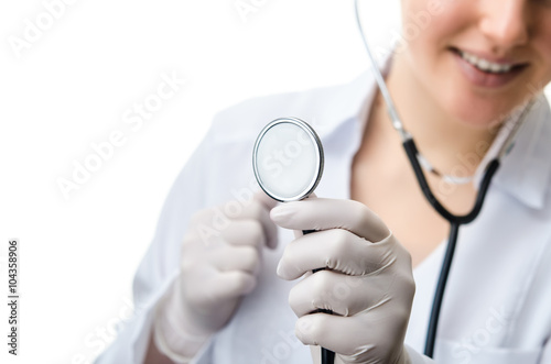 smile doctor with stethoscope