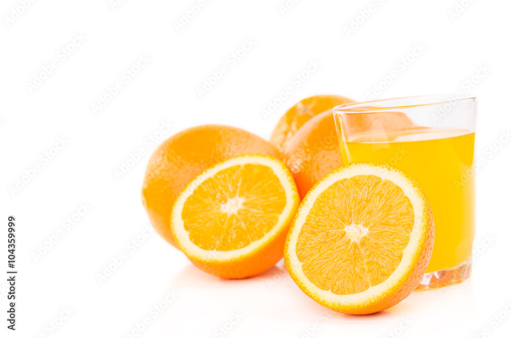 orange fruits and juicy