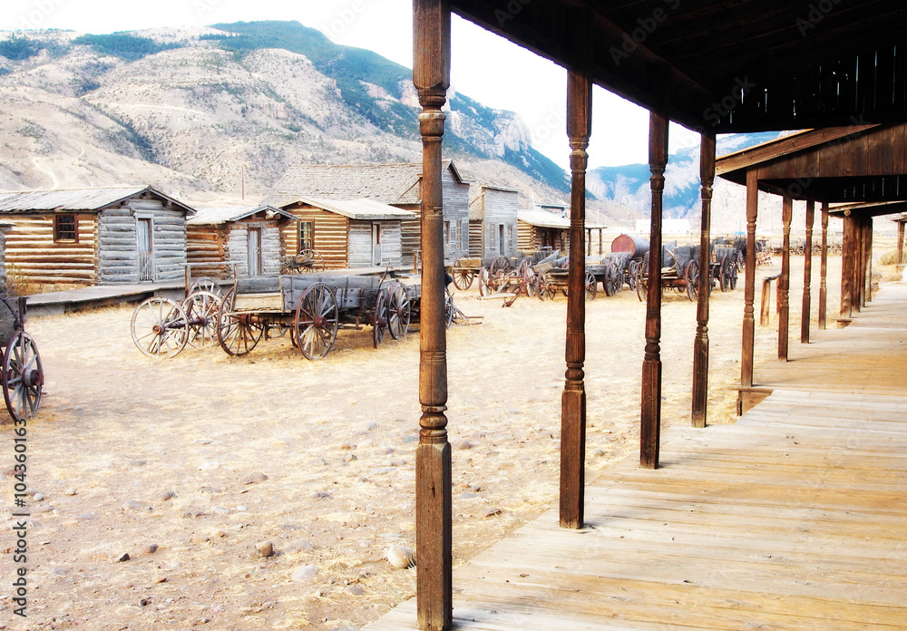Ταπετσαρία Old west, Old trail town, Cody, Wyoming, United States