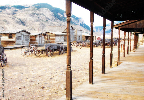 Old west, Old trail town, Cody, Wyoming, United States photo