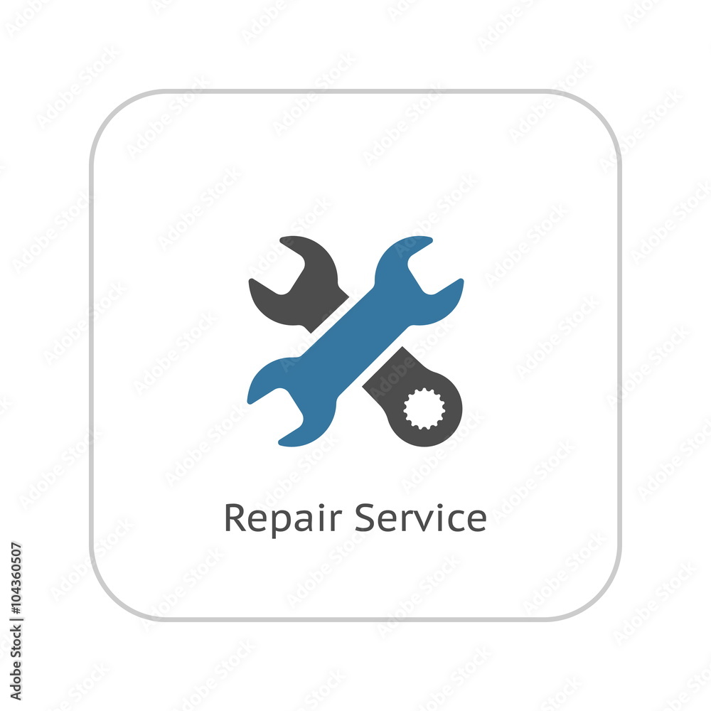 Repair Service Icon. Flat Design. Repair Service Icon. Flat Design.