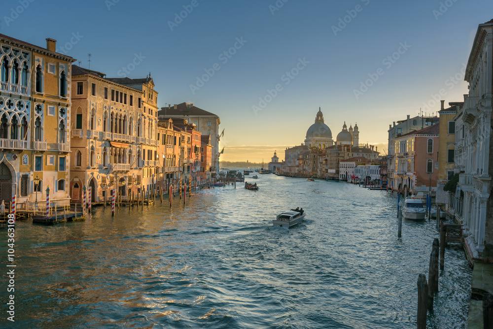 Water channels the biggest tourist attractions in Italy, Venice.
