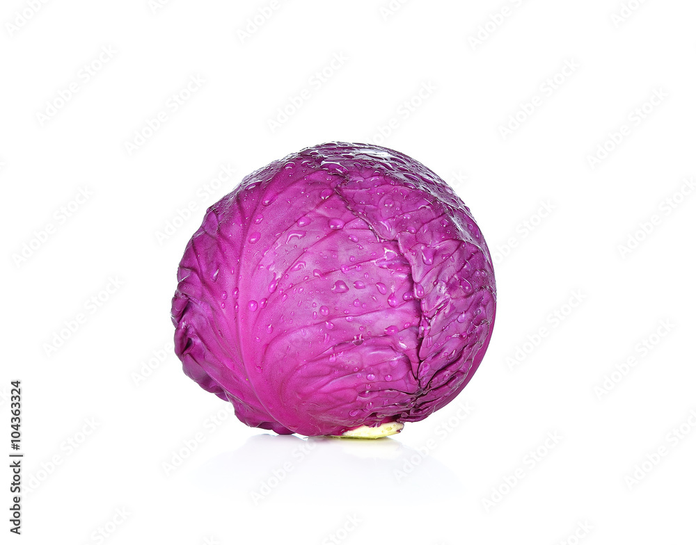 red cabbage isolated on white red cabbage isolated on white