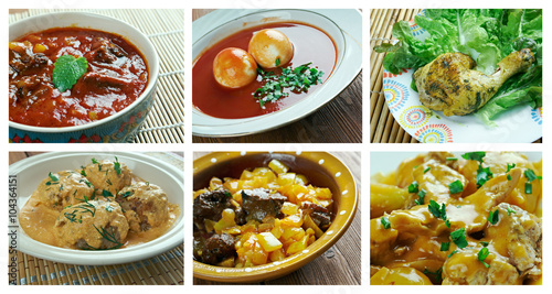  set oriental Indian cuisine