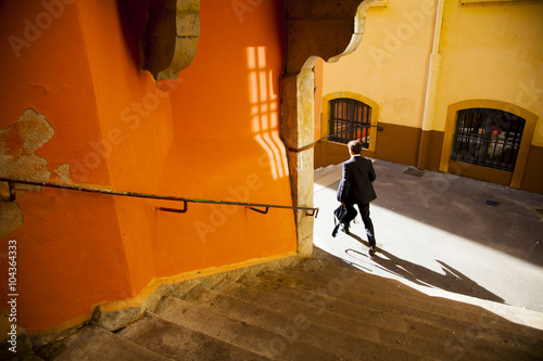 France, Rhone, Lyon, historical site listed as World Heritage by UNESCO, Vieux Lyon Old Town photo