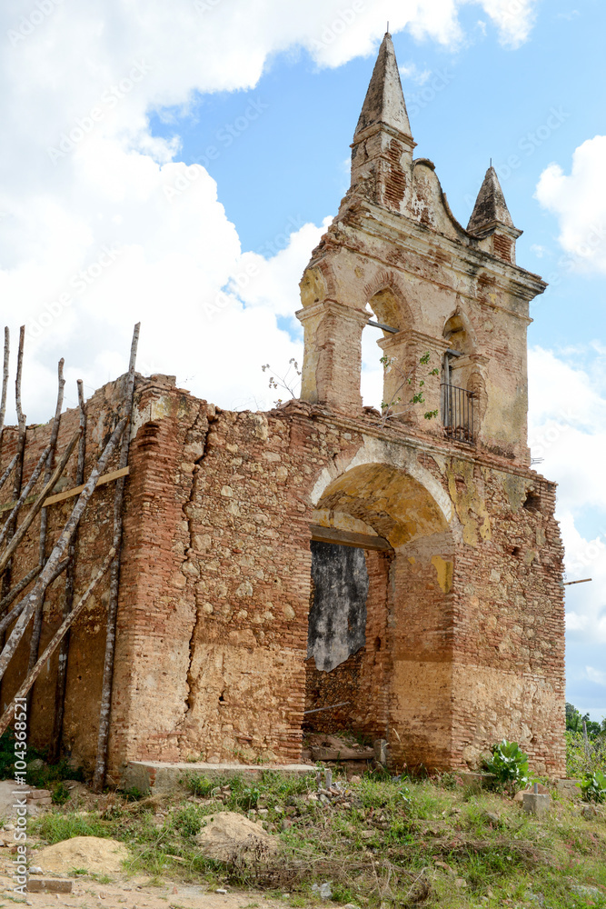 Ruins of Nostra Senora de la Candelaria church at Trinidad