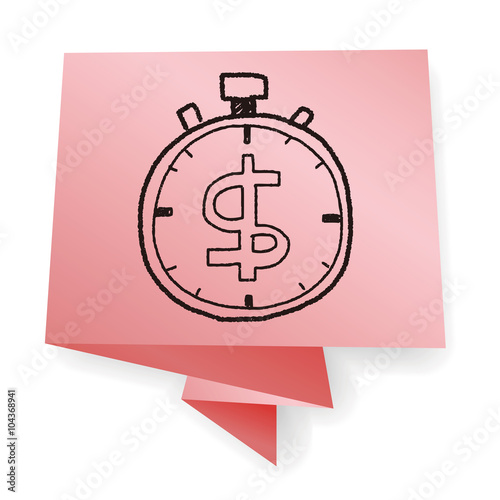 time is money doodle