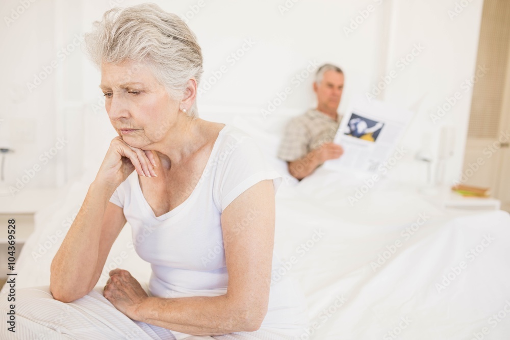 Annoyed couple ignoring each other Annoyed couple ignoring each other