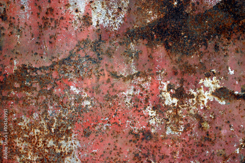 texture of an old, scratched rusty metal