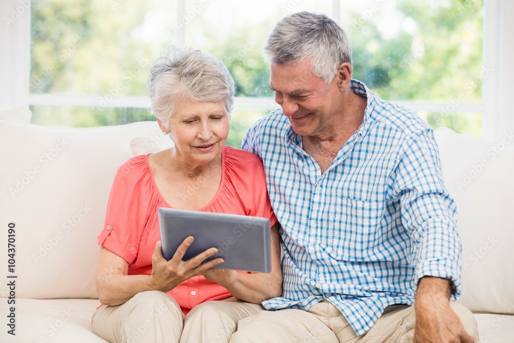 Senior couple using tablet Senior couple using tablet