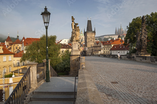 Charles bridge early morning, Prague, Czech Republic