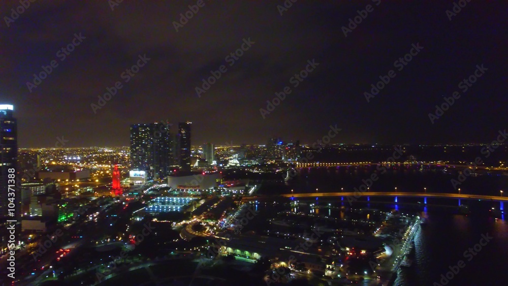 Stunning aerial view of Miami skyline, Florida Stunning aerial view of Miami skyline, Florida