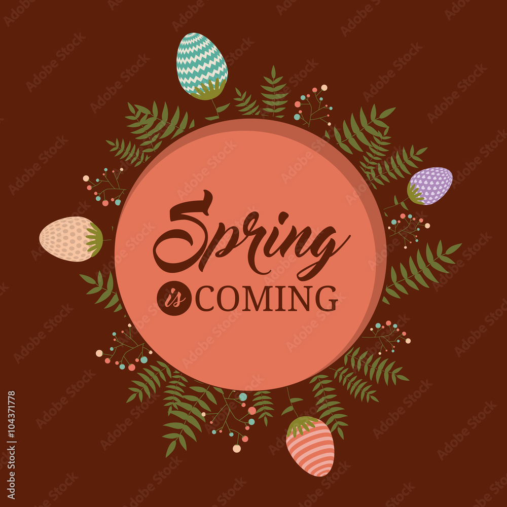 Fototapeta premium hello spring design 